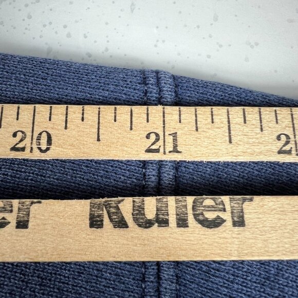 VTG 90s Notre Dame Fightin Irish Sweatshirt Extra Large Blue Thrashed Crewneck - Picture 16 of 16